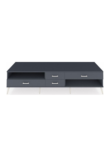 Kronos Tv Ünitesi Tek Raflı 4 Çekmeceli 220x59x51 Antrasit-antrasit Antrasıt/antrasıt - Antrasıt Kronos Tv Ünitesi Tek Raflı 4 Çekmeceli 220x59x51 Antrasit-antrasit Antrasıt/antrasıt - Antrasıt