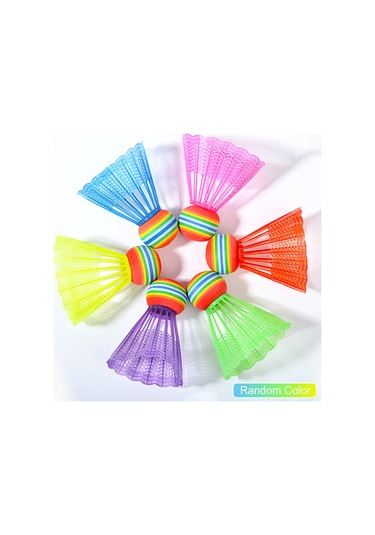 Geeksen 10 Adet Nylon Badminton Topu - Eva Ve Plastik Materyal, İç/dış Mekan Uygun, Hafif Ve Dayanıklı, Egzersiz Ve Eğlence İçin Renkli Paket