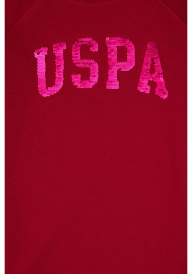 U.s. Polo Assn. Kız Çocuk Elbise Örme 50314313-vr104 Koyu Frambuaz/dark Raspberry