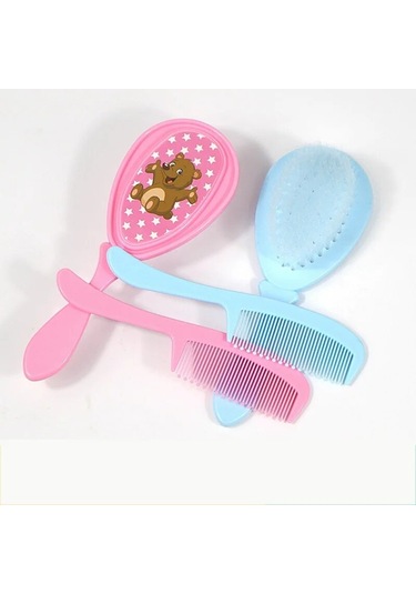 Adet/takım Yumuşak Yürümeye Başlayan Fırça Tarak Fırça Karikatür Bebek Saç Fırçası Yenidoğan Saç Fırçası Bebek Tarak Kafa Masajı Bebek Bakımı