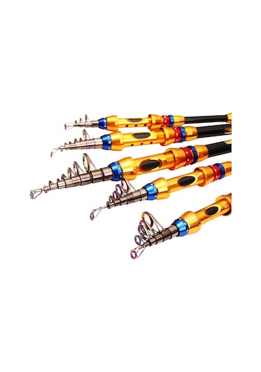 1.8-3.6m İplik Olta Teleskopik Karbon Olta Kamışı Taşınabilir Tekne Sazan Oltalar 2.4 M