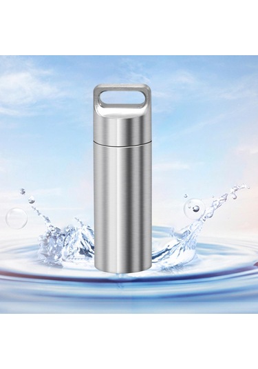 Dolıty Seyahat Açık Için Hap Tutucular Su Geçirmez L Gümüş