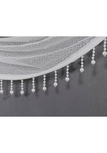 Kruvaze Tül Perde Incili Yıkama Torbası Mekanizma Hediyeli Tül