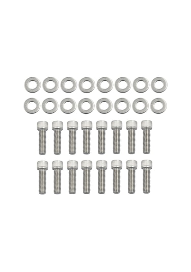 Bbc Emme Manifoldu Cıvataları Paslanmaz Çelik Takımı Chevy Gm 396 402 Gümüş