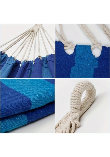 Tcherchı Mavi Devrilme Önleyici Çift Dış Mekan Hamak