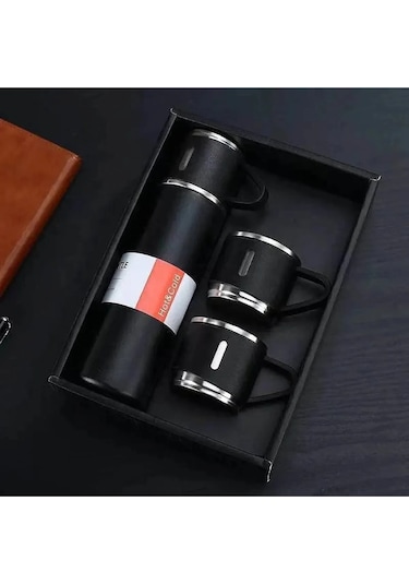 Vakumlu 12 Saat Sıcak Soğuk Kalabilen Bootle Termos Fincan Seti 500 ML