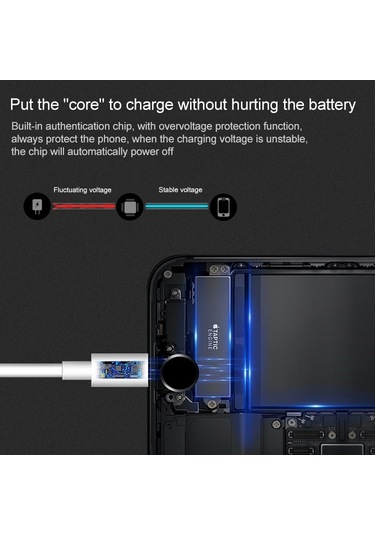 8 Pin - Usb 2.0 Senkronizasyon Verileri / Şarj Kablosu, Kablo Uzunluğu: 1m