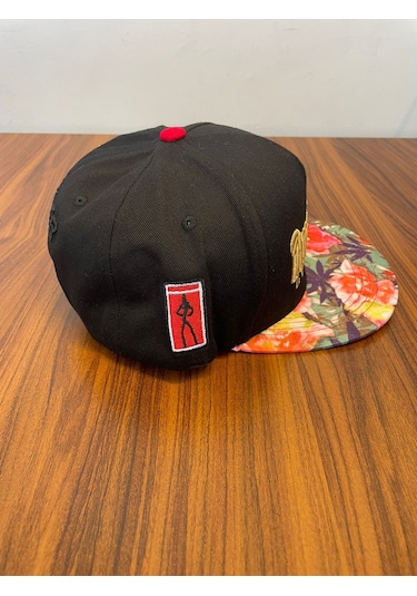 Hamze Amsterdam Nakışlı Hip Hop Snapback Rapper Unisex Cap Şapka Siyah