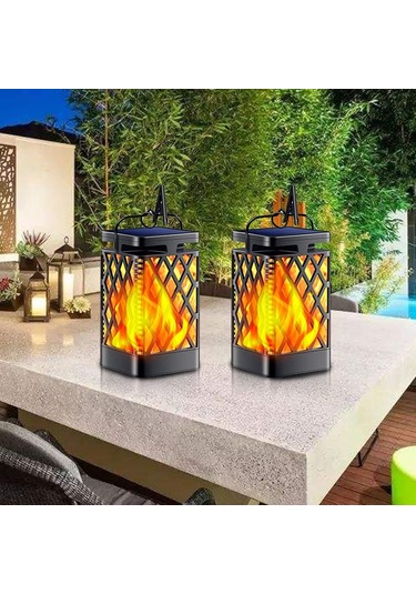 Sones İskelet Elmas Simülasyon Alev Işıkları Açık Hava Güneş Enerjili Led Bahçe Lambası, Güç: 0.6w