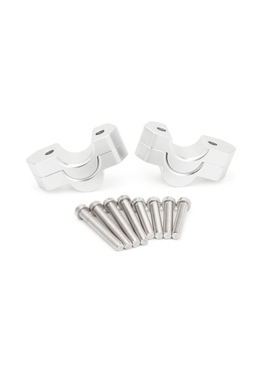 Xurunkeji Bmw R1300gs R 1300 Gs İçin Motosiklet Aksesuarları Gidon Yükseltici Kaldırma Gidon Kelepçesi Uzatma Adaptörü Gümüş