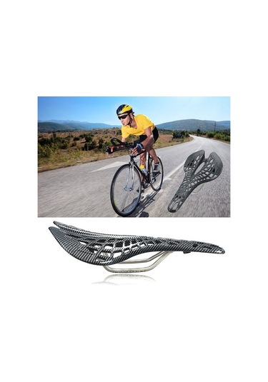 Fochsia Siyah Stil Dağ Yolu Koltuk Koltuk Karbon Fiber Yarış Bisikleti Sürme Hollow Koltuk Kol Altın