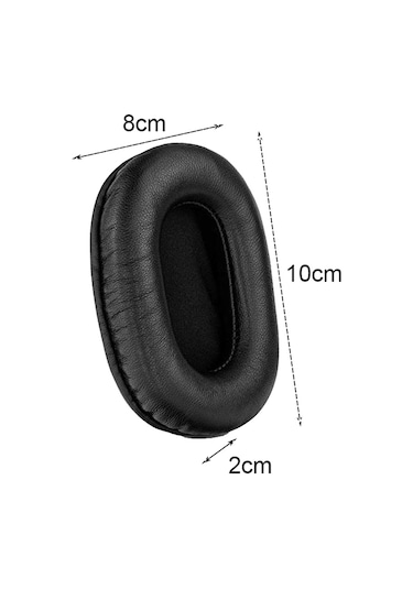 Sony Mdr-7506 / V6 / 900st İçin Kulaklık Sünger Kulaklıklar, Renk: Ağ Dikiş Siyah