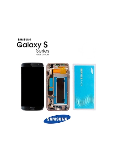 Samsung Uyumlu Galaxy S7 Edge G935 Lcd Ekran Dokunmatik Siyah Servis Gh9