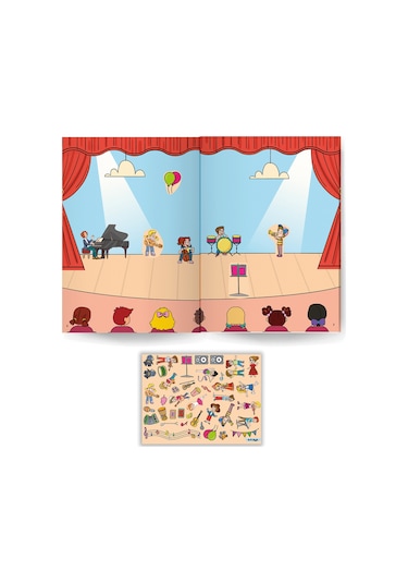 Çocuk Akademi 500+  Sticker Kitabım Serisi 4'lü Paket