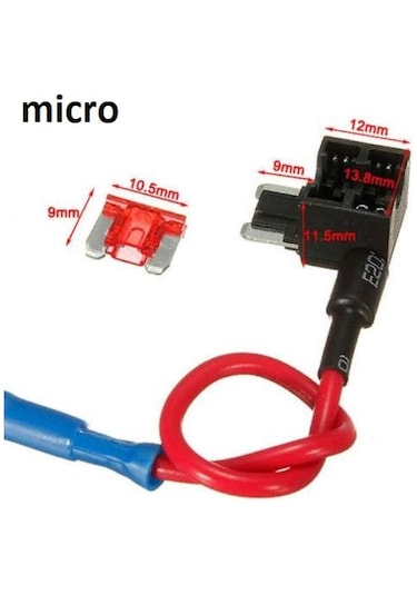 Fuse Tap Micro Tip Sigorta Kutusu Bağlantı Aparatı - 2 Adet 5