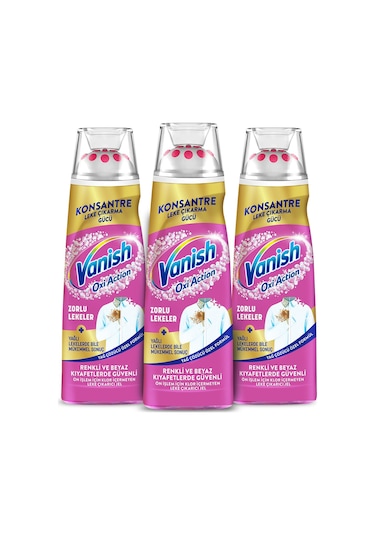 Vanish Oxi Action Konsantre Leke Çıkarıcı Jel 200 MLx 3