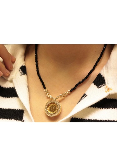 Çeyrek Altın Kolye Cz21 Sarı Altın