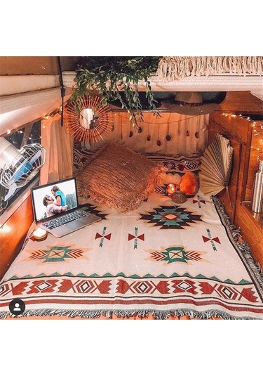 Moly Hafta Sonu Piknik Matı, Kamp & Açık Hava, 90x180cm, Saf Pamuklu, Çevre Dostu Diğer