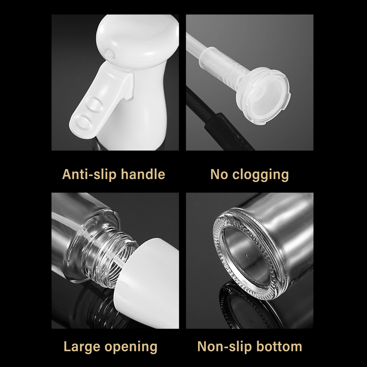 Youmex Cam Yağ Spreyi 200ml - İnce Buhar Tasarımı, Multifonksiyonel Soya Sosu, Sirke - Mutfak, Izgara, Pişirme İçin Kontrollü Yağlama Çok Renkli