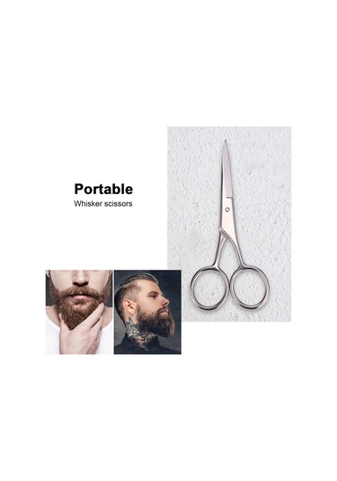 Yifomall Erkek Ve Kadınlar İçin Paslanmaz Çelik Sakal, Bıyık Ve Kaş Makası - Güvenli Ve Etkili Tıraş Aracı