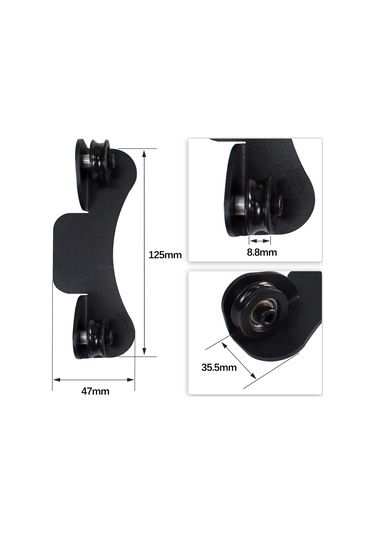 Tenfowee 3d Yazıcı Filament Tutucu - Cr-10, Ender 3 Uyumlu Metal Askılık Siyah