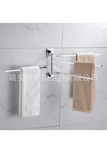 Konesam Banyo Kullanıma Uygun Paslanmaz Çelik 180 Derece Döner İki Barlı Havlu Rakası - Ev Konforu Ve Kolay Kullanım Diğer