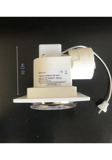 Airluks 250 Radyal Lıghtfan 125 M3 Sessiz Işıklı Banyo Fanı