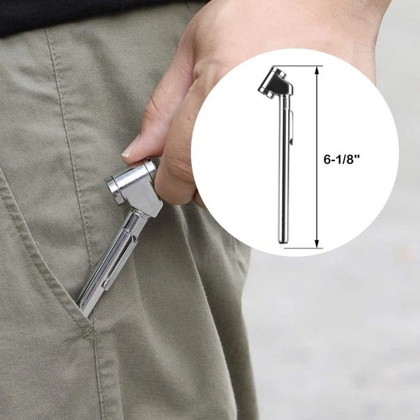 Hightower 1 Adet Hassas Lastik Basınç Göstergesi 10 120 Psı Çift Başlık Kamyon Oto Hava Ölçer