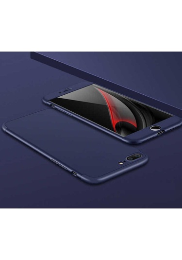 Apple Uyumlu iPhone 7 Plus Kılıf Zore Ays Kapak Mavi