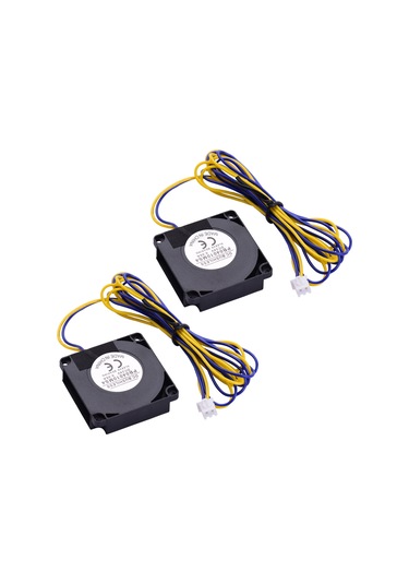 Monyee Ender-3 Serisi İçin 24v 0.07a 3d Yazıcı Fanı, Plastik, Siyah, 2 Adet Paketi