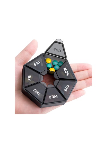 Suntek Weekly Hap Düzenleyici Kapaklı Hap Tutucu Hap Kutusu Diğer