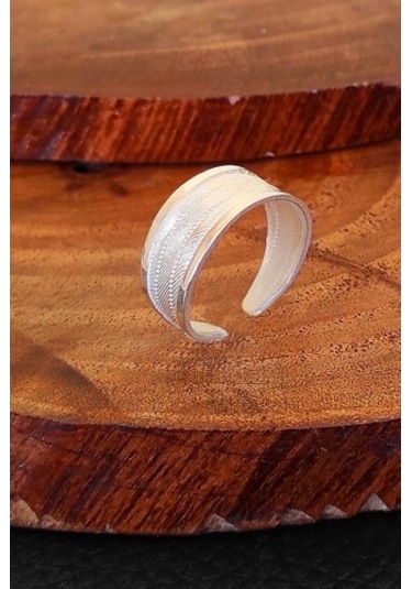 Gümüş Trabzon Hasırı Takımı Yüzük Küpe 5 Sıra Kolye Ve 11 Sıralı