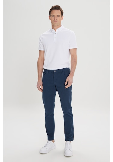 Ac&Co / Altınyıldız Classics Slim Fit Dar Kesim Pamuklu Esnek Chino Erkek Pantolon - Lacivert Ac&Co / Altınyıldız Classics Slim Fit Dar Kesim Pamuklu Esnek Chino Erkek Pantolon - Lacivert