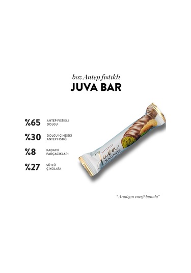 Juva Antep Fıstığı Ve Kadayıflı Dubai Çikolatası Bar, 30g