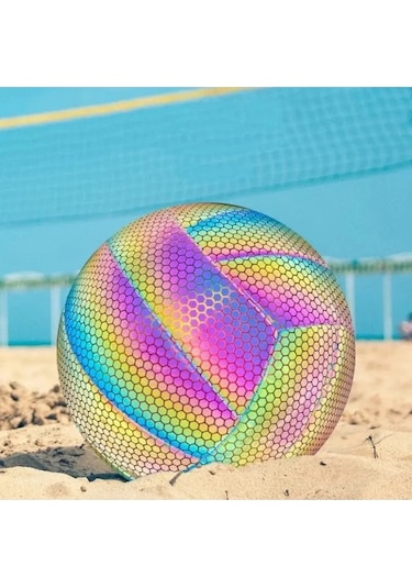 Kapris Fosfor Desenli Dikişli Voleybol Topu Vb307 Çok Renkli