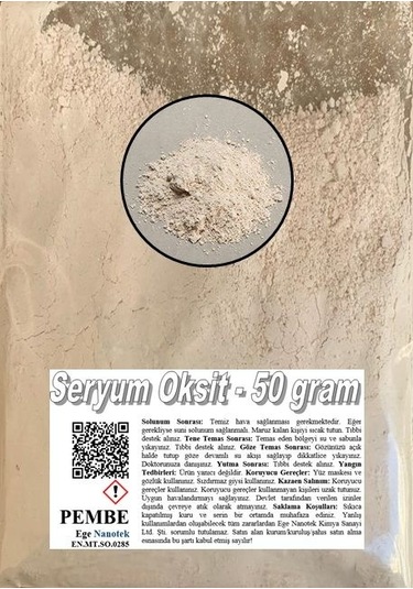 Cam Çizik Giderici Pembe Seryum Oksit - 50 GRAM