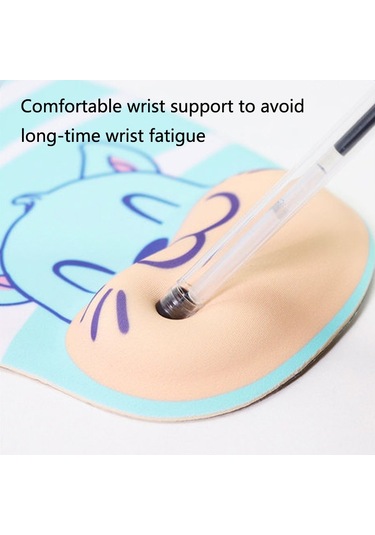 2 Parça Silikon Rahat Yastıklı Kaymaz El Dinlendirme Bileklik Mouse Pad, Renk: Fil