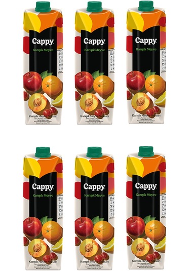 Cappy Karışık Meyve Nektarı 1 Lt X 6 Adet