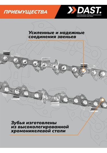 Dast. Benzinli Ve Elektrikli Testereler İçin 56 Dişli Zincir 250935455