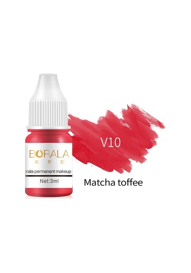 Borala 26 Renk 3 Ml Kalıcı Makyaj Dövme Dudaklar Kaşlar Eyelinerler Pigmentler V10 Dark Topaz