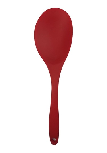 Burcummm Silikon Büyük Yemek Kaşığı Kırmızı