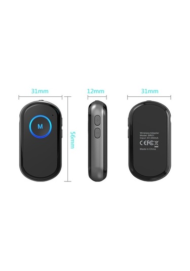 Willowhaven Br01 Araba Bluetooth 5.0 Kablosuz Ses Alıcı Verici-siyah