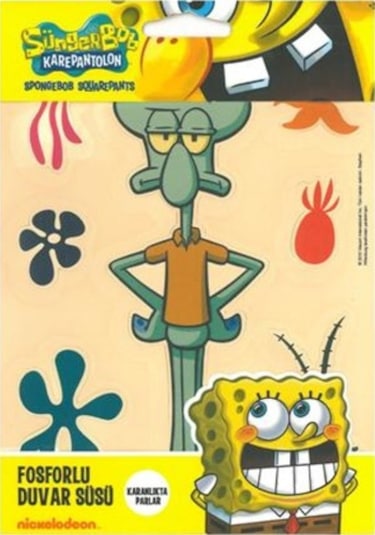 Çocuk Odası Stıcker Karanlıkta Parlar Sünger Bob Arkadaşları (538477628)