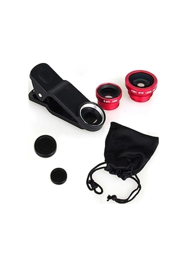 Balık Gözü Cep Telefonu Lensi Çok Renkli