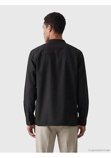Lc Waikiki Kahverengi Regular Fit Hakim Yaka Erkek Gömlek