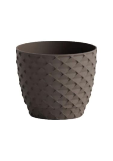 Omnipazar So-kap4 Kapadokya Dekoratif Plastik Saksı 5 Litre No 4 Mocha