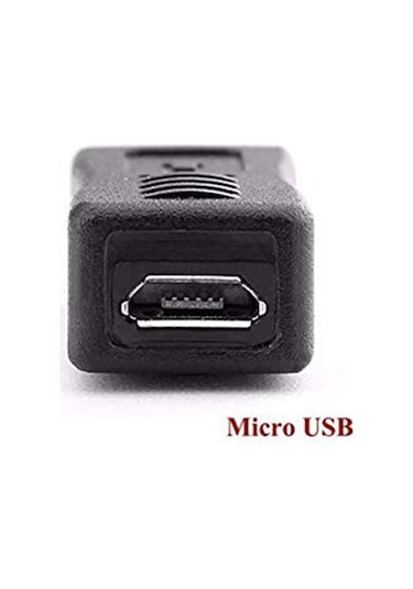 Yaozixa Micro Usb Erkekden Mini Usb Dişi Adaptörü - Veri Transferi Ve Şarj Fonksiyonu, Usb 2.0 Hızlı Aktarım, Siyah, Taşınabilir Dönüştürücü