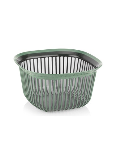Qlüx İdeas Liny Süzgeçli Kase Yeşil 25cm 4000ml Çok Renkli