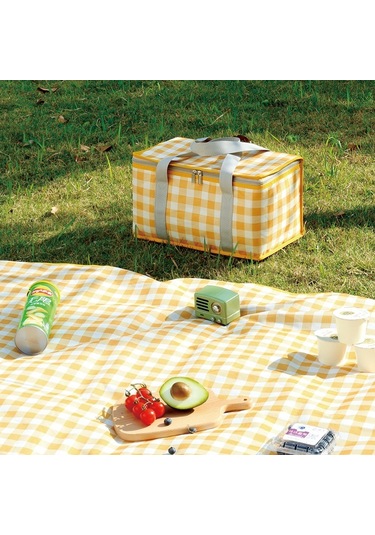 Açık Piknik Çantası Kalınlaşmış Alüminyum Film 600d Oxford Kumaş Yalıtım Yiyecek İçecek Saklama Çantası 001