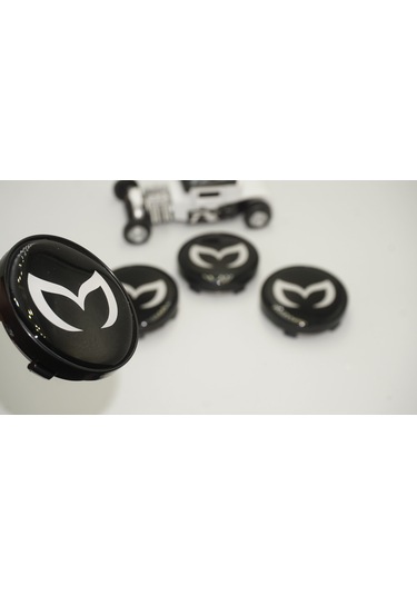 Mazda Batman Logo Jant Göbeği Kapak Seti  60mm